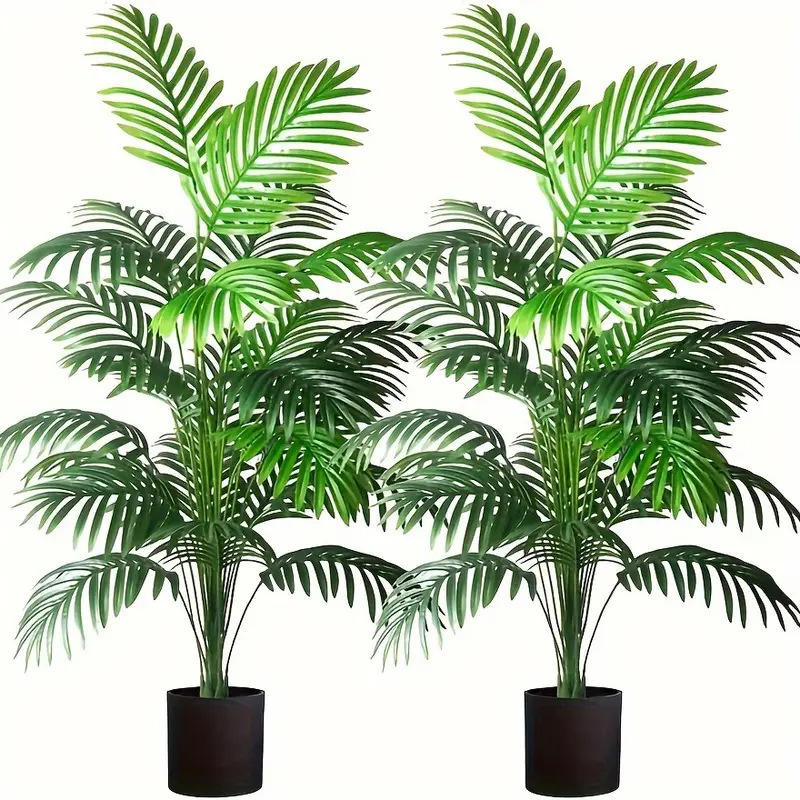 Monstera Adansonii - 24 folhas areca palma plantas artificiais
