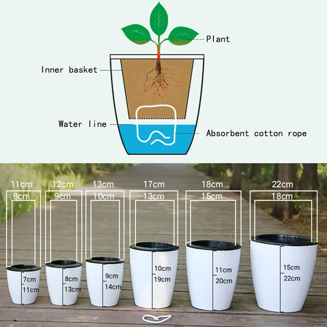 Vaso de flores preguiçoso auto - Aloe Vera Pot avaliação e preço